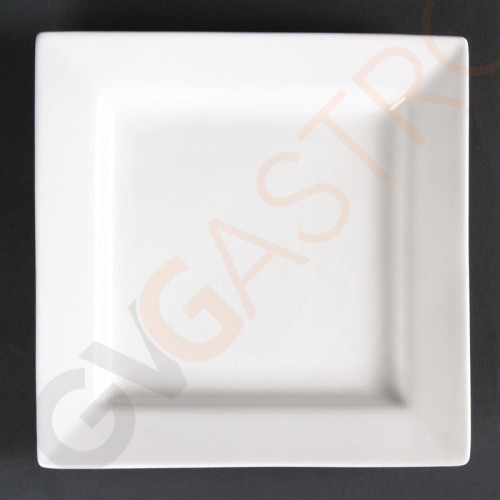 Lumina quadratische Teller mit breitem Rand 17cm CD632 | 17 x 17cm | 6 Stück