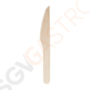 Fiesta Green Einweg Holzbesteck Messer Biologisch abbaubar Länge: 16,5 cm | 100 Stück Fiesta Green Einweg Holzbesteck Messer Biologisch abbaubar Länge: 16,5 cm | 100 Stück