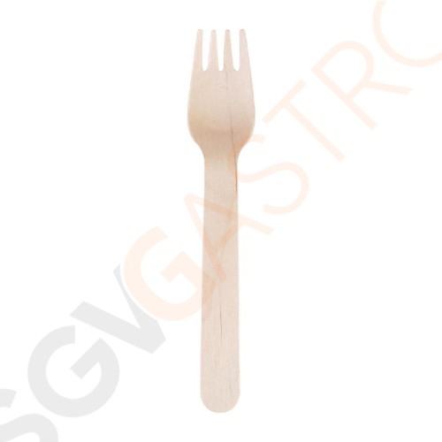 Fiesta Green Einweg Holzbesteck Gabel Biologisch abbaubar Länge: 15,5 cm | 100 Stück Fiesta Green Einweg Holzbesteck Gabel Biologisch abbaubar Länge: 15,5 cm | 100 Stück