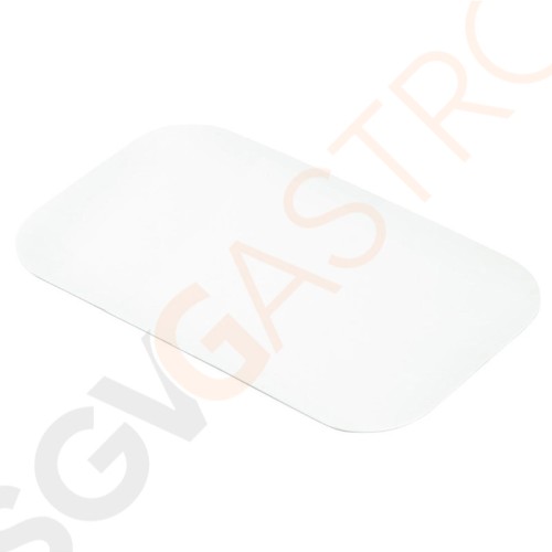 Fiesta gewachste Kartondeckel für Aluminiumbehälter groß 500er Pack | Für Fiesta Aluminium Schale quadratisch groß (Produktnummer CD951)