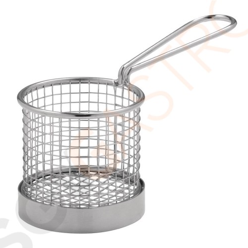 Olympia rundes Frittierkörbchen mit Stiel Edelstahl 8cm 8 x 8(Ø)cm | Edelstahl Olympia rundes Frittierkörbchen mit Stiel Edelstahl 8cm 8 x 8(Ø)cm | Edelstahl