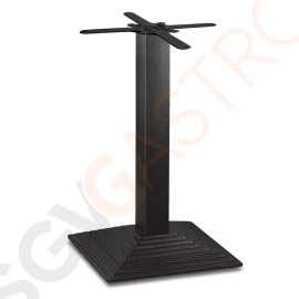 Bolero quadratischer Tischfuß mit Stufen Gusseisen 72cm hoch 72(H)cm | Gusseisen