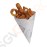 Colpac biologisch abbaubare Pommes Spitztüten mit Zeitungsmotiv Anzahl pro Packung: 1000 | Größe (cm): 18,3(H) x 15,1(Ø)cm