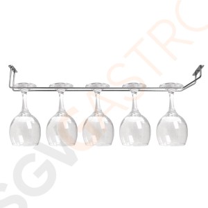 Olympia verchromte Gläserschiene 61cm 6,8 x 61 x 10,5cm | verchromtes Eisen