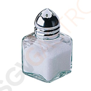 Olympia Salz- und Pfefferstreuer mini 1,5cl 12 Stück | Inhalt: 1,5cl | Glas und Edelstahl