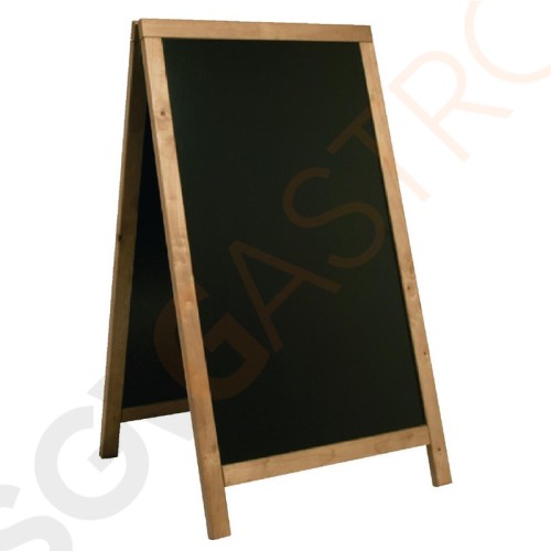 Securit Duplo Straßentafel Teak 120 x 67cm CE415 | Schreibfläche: 58 x 87cm