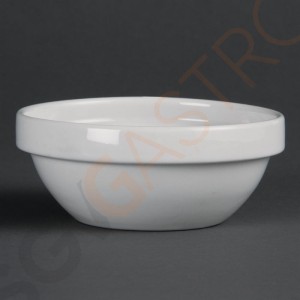 Olympia Whiteware stapelbare Schüsseln 11cm 12 Stück | 4,6 x 11(Ø)cm | Kapazität: 20cl | Porzellan