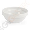 Olympia Whiteware stapelbare Schüsseln 11cm 12 Stück | 4,6 x 11(Ø)cm | Kapazität: 20cl | Porzellan
