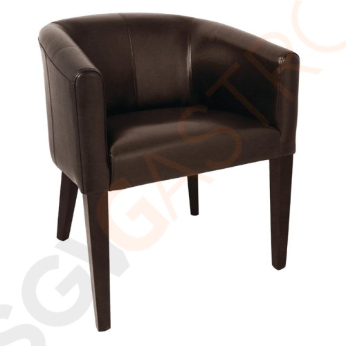 Bolero Esszimmersessel Kunstleder dunkelbraun Sitzhöhe: 49,5cm | 82 x 63 x 65cm | Kunstleder und Birkenholz | dunkelbraun Bolero Esszimmersessel Kunstleder dunkelbraun Sitzhöhe: 49,5cm | 82 x 63 x 65cm | Kunstleder und Birkenholz | dunkelbraun