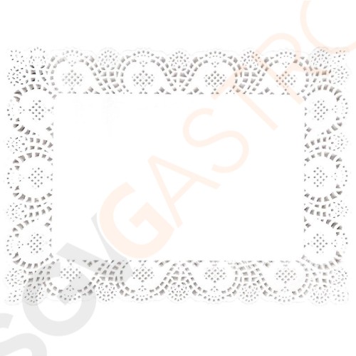 Fiesta Tortenspitze 30x40cm Größe: 30 x 40cm. Verkauft im 250er Pack.