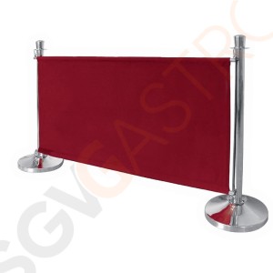 Bolero Abschirmwand rot 70 x 143 x 2cm | Segeltuch