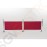 Bolero Abschirmwand rot 70 x 143 x 2cm | Segeltuch