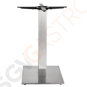 Bolero quadratischer Tischfuß Edelstahl 72cm hoch 72(H)cm | Edelstahl