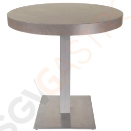 Bolero quadratischer Tischfuß Edelstahl 72cm hoch 72(H)cm | Edelstahl