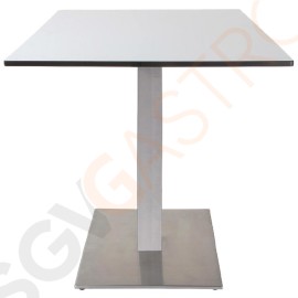 Bolero quadratischer Tischfuß Edelstahl 72cm hoch 72(H)cm | Edelstahl