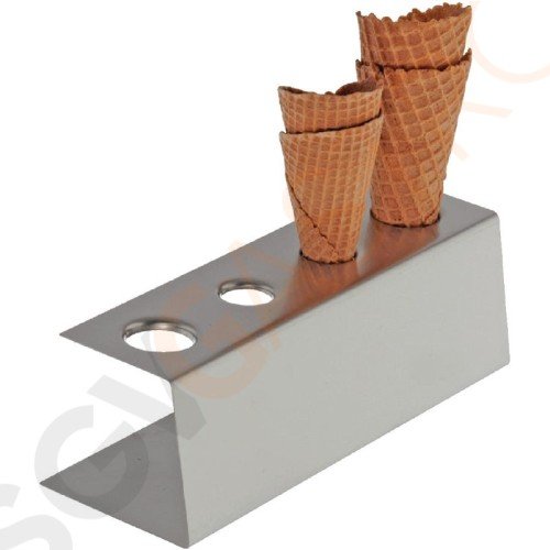 APS Eistütenhalter 9 x 27 x 9,5cm | Edelstahl APS Eistütenhalter 9 x 27 x 9,5cm | Edelstahl