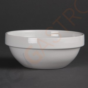 Olympia Whiteware stapelbare Schüsseln 13cm 12 Stück | 5,7 x 13(Ø)cm | Kapazität: 38cl | Porzellan