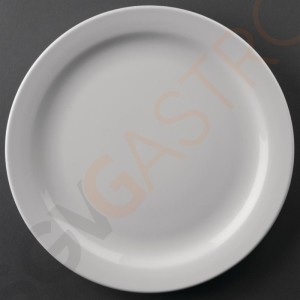 Athena Hotelware runde Teller mit schmalem Rand 22,6cm CF363 | 22,6(Ø)cm | 12 Stück