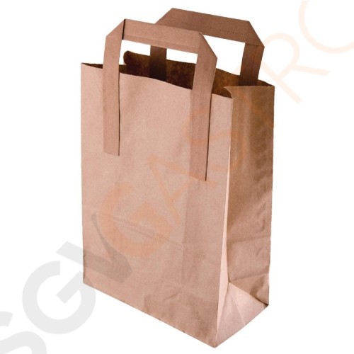 Fiesta Green Braune Papiertüte groß aus recyceltem Papier 250 Stück.