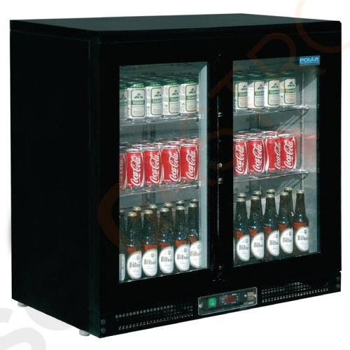 Polar Serie G Barkühlschrank schwarz 168 Flaschen Kapazität: 200L | 2 Türen | Schwarz Polar Serie G Barkühlschrank schwarz 168 Flaschen Kapazität: 200L | 2 Türen | Schwarz