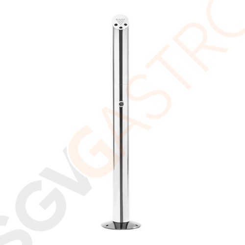 Bolero Zigarettensäule Standmodell Edelstahl | 92 x 7,5(Ø)cm