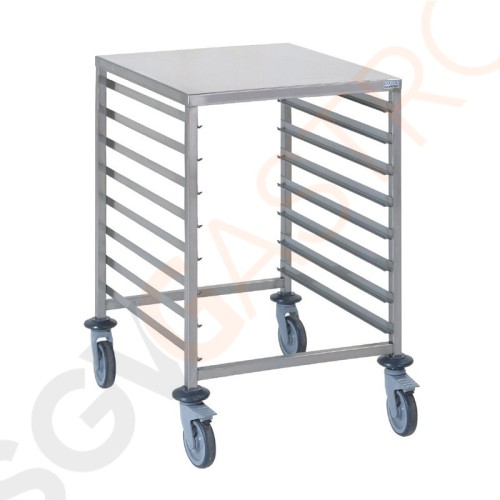 Tournus GN2/1 Regalwagen 8 Etagen Mit Arbeitsfläche 8 Etagen