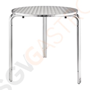 Bolero runder Bistrotisch Edelstahl 3 Beine 70cm 72 x 70(Ø)cm | Edelstahl und Aluminium