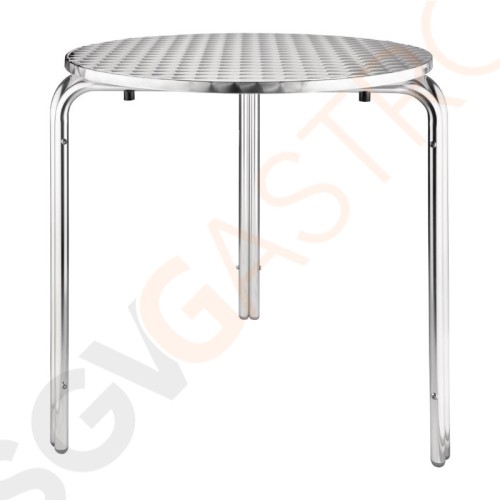 Bolero runder Bistrotisch Edelstahl 3 Beine 70cm 72 x 70(Ø)cm | Edelstahl und Aluminium Bolero runder Bistrotisch Edelstahl 3 Beine 70cm 72 x 70(Ø)cm | Edelstahl und Aluminium