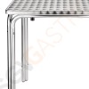 Bolero quadratischer Bistrotisch Edelstahl 4 Beine 60cm 72 x 60 x 60cm | Edelstahl und Aluminium Bolero quadratischer Bistrotisch Edelstahl 4 Beine 60cm 72 x 60 x 60cm | Edelstahl und Aluminium