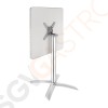 Bolero quadratischer klappbarer Tisch Edelstahl 1 Bein 60cm 72 x 60 x 60cm | Aluminium und Edelstahl