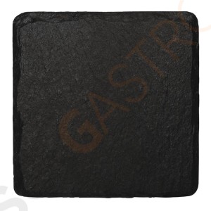 Olympia quadratische Schieferplatten 13 x 13cm Geeignet für Holzbrett GM257 | 4 Stück | 13 x 13cm | Schiefer