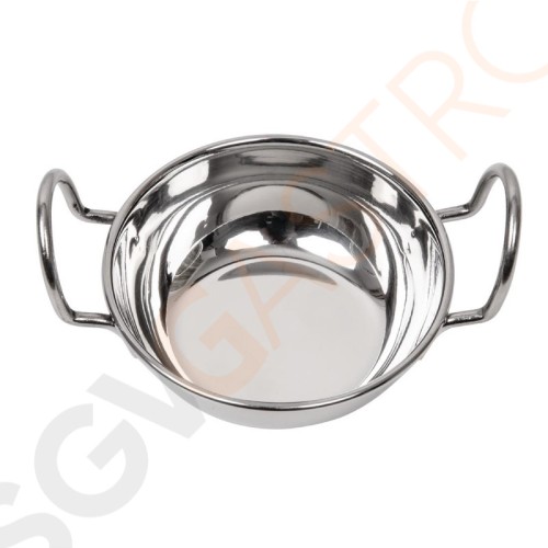 Olympia Indische Dipschale 10cm Mit Griffen | 10(Ø)cm | Edelstahl Olympia Indische Dipschale 10cm Mit Griffen | 10(Ø)cm | Edelstahl