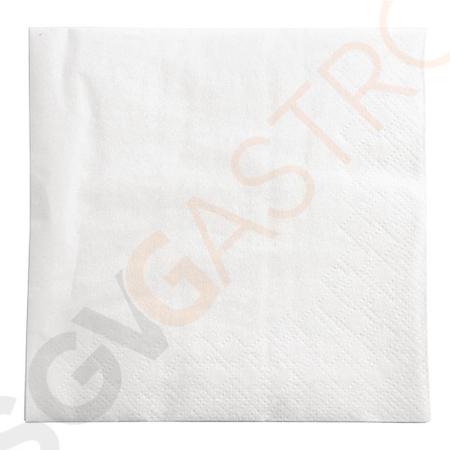 Fasana Cocktailservietten weiß 25cm 1500 Stück | 2-lagig