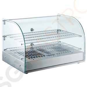 Buffalo Warmhaltevitrine 45L 800W/230V | 55,4(B)cm | 2 Roste | Kapazität: 45L