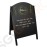 Olympia Straßentafel Metall schwarz Schreibfläche: 60 x 90cm | Metall | schwarz