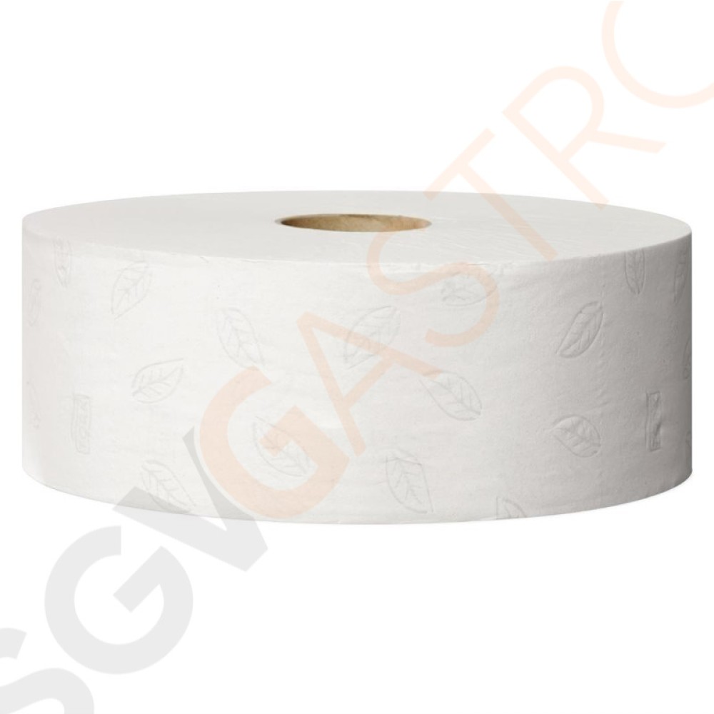 Tork Jumbo Toilettenpapier 2-lagig Geeignet für Spender DB464 | 6 Rollen | ungefähr 1574 Blatt pro Rolle | 2-lagig