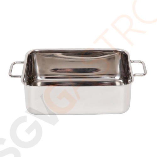 Olympia Minibräter 15 x 10cm Deckel CL189 separat erhältlich | 5 x 15 x 10cm | Edelstahl