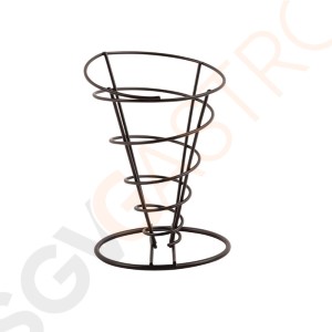 Olympia Pommestütenhalter schwarz 17,5 x 11,5(Ø)cm | Metall | schwarz