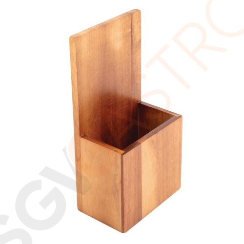 Olympia Menühalter für Wandmontage Holz Geeignet für Z-gefaltete A4-Karten | 23,5 x 12,5 x 7,5cm | Holz