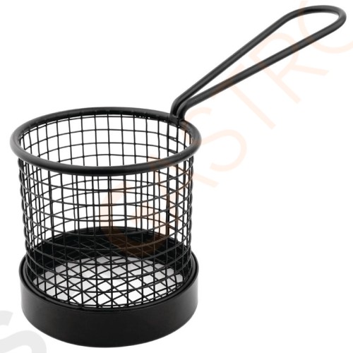 Olympia rundes Frittierkörbchen mit Stiel schwarz 8cm 8 x 8(Ø)cm | Metall | schwarz Olympia rundes Frittierkörbchen mit Stiel schwarz 8cm 8 x 8(Ø)cm | Metall | schwarz