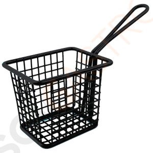 Olympia Frittierkörbchen mit Stiel schwarz 10 x 8cm 8 x 10 x 8cm | Metall | schwarz Olympia Frittierkörbchen mit Stiel schwarz 10 x 8cm 8 x 10 x 8cm | Metall | schwarz