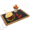 Olympia Schieferplatten 28 x 18cm Geeignet für Holzbrett CM061 | 2 Stück | 28 x 18cm | Schiefer