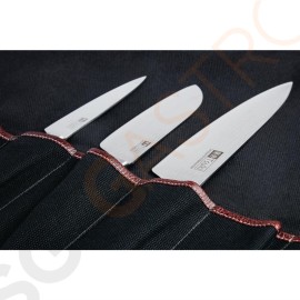 Boldric Messertasche aus schwarzem Segeltuch 6 Fächer 9 Fächer | Canvas | Ohne Inhalt