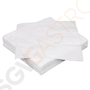 Fiesta Cocktail-Papierservietten weiß 25cm x2000 2000 Stück | 25 x 25cm | 1-lagig | Papier | weiß Fiesta Cocktail-Papierservietten weiß 25cm x2000 2000 Stück | 25 x 25cm | 1-lagig | Papier | weiß