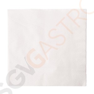 Fiesta Papierservietten weiß 30cm x250 250 Stück | 30 x 30cm | 2-lagig | Papier | weiß