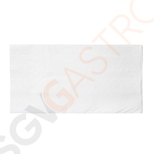 Fiesta Dinner-Papierservietten weiß 40cm x2000 2000 Stück | 40 x 40cm | 2-lagig | Papier | weiß