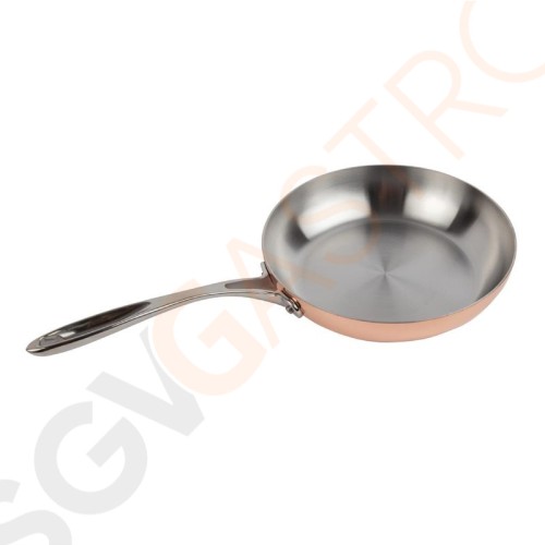 Vogue Tri-Wall Kupfer Bratpfanne 24cm Abmessung: 24(Ø)cm. Material: Kupfer Triwall Vogue Tri-Wall Kupfer Bratpfanne 24cm Abmessung: 24(Ø)cm. Material: Kupfer Triwall