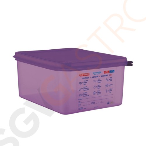 Araven GN1/2 Lebensmittelbehälter aus Silikon 10L 1/2 GN. Inklusiv luftdichter Deckel