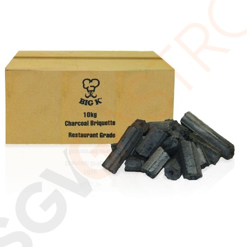 Big K Grillbriketts in Restaurantqualität 10kg Einfach anzuzünden. Langanhaltende Glut.