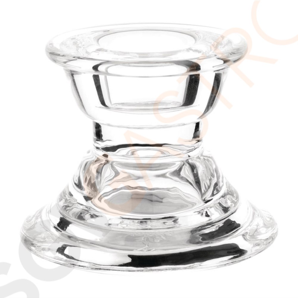 Olympia Kerzenständer Glas 6cm 6 Stück | passend für Spitzkerzen | 6 x 7(Ø)cm | Glas Olympia Kerzenständer Glas 6cm 6 Stück | passend für Spitzkerzen | 6 x 7(Ø)cm | Glas